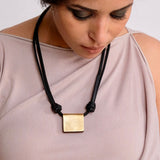 Kitab Leather Tablet Necklace
